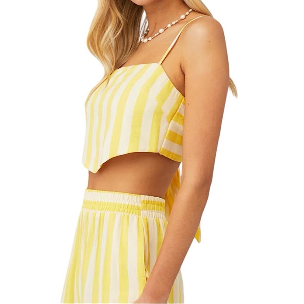 NWT Show Me Your MuMu Scarf Top in Sunny Stripe Size Small Retail $98 - Picture 2 of 8